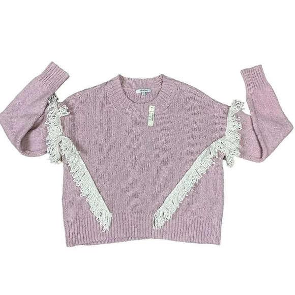 Madewell Montford Fringe Pullover Sweater XS New - Picture 9 of 15